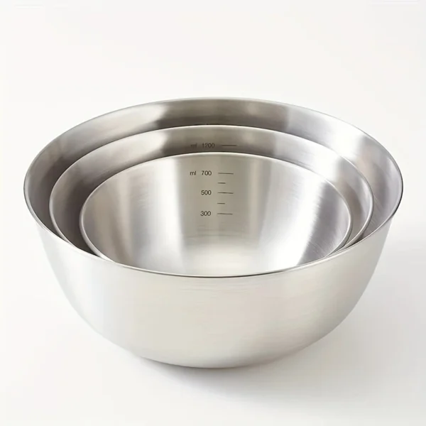 3pcs Stainless Steel Mixing Bowl Set
