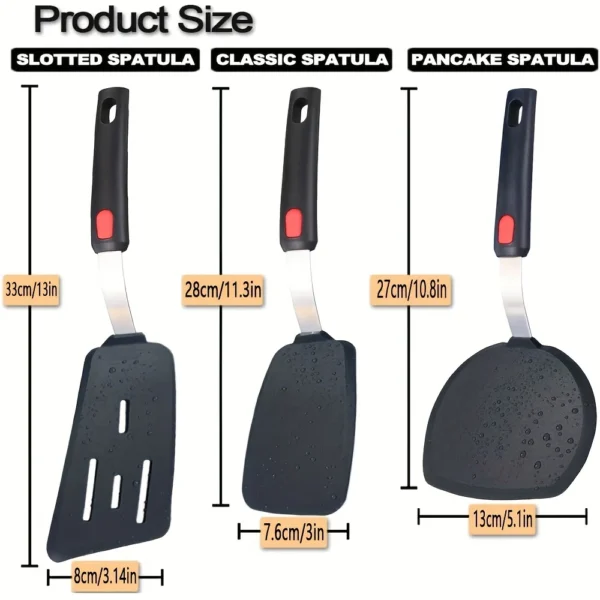 e7dd123dbee4584508e112c0f0ecaa35 Silicone Spatula Set 3pcs
